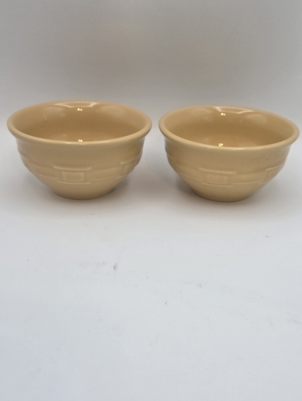 Longaberger Woven Traditions Butternut Berry Bowls